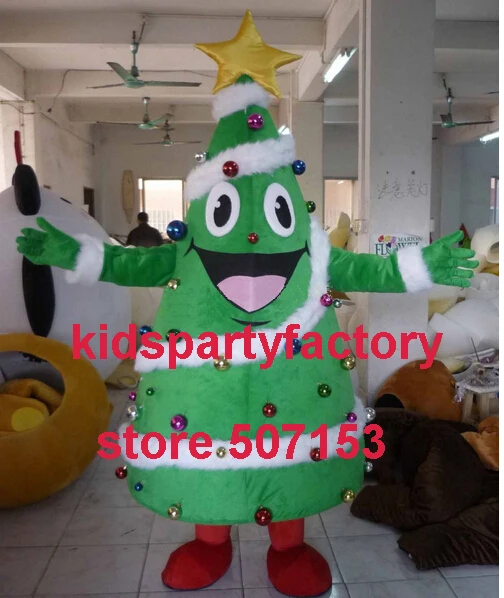 summer hot sale New Adult size christmas tree mascot costume with suits font b shoes b