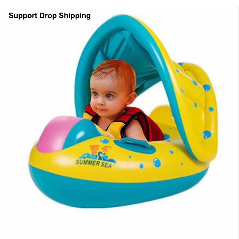 Baby Kids Inflatable Swimming Circle Rings wheels pool