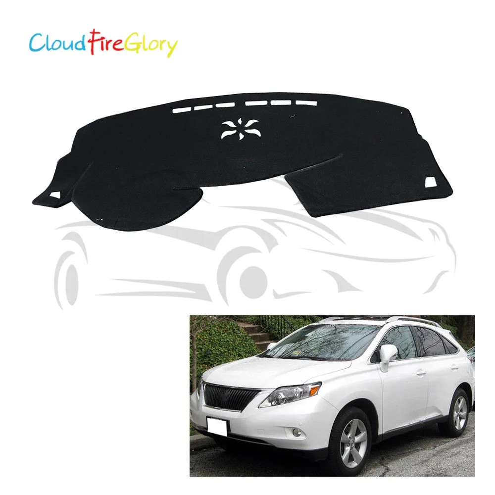 Cloudfireglory для LEXUS RX 350 450H 2010 2011 2012 2013 Черный приборной коврик для приборной панели навес от солнца ковровые покрытия для леворульных автомобилей