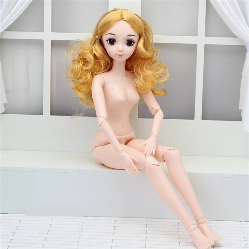 1/3 60 см 21 подвижная шарнирная игрушка BJD Женская голая телесная кукла с 3d глазами