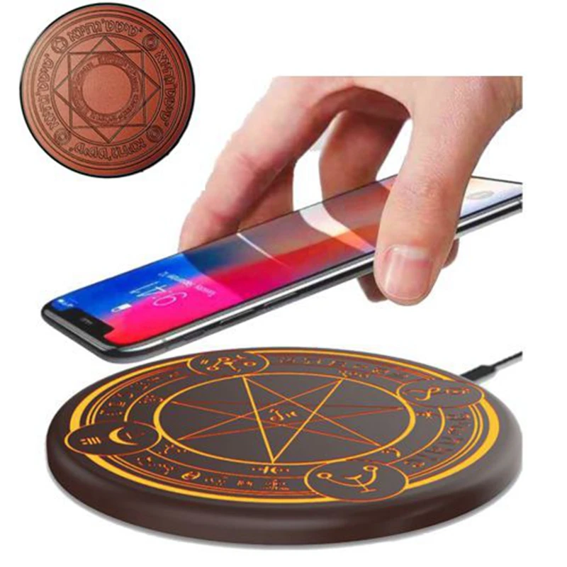 

Ultra-Thin Magic Circle Wireless Charger 10W Qi Fast Charge Wireless Charging Base Transmitter Round for Iphone X 8 Smart Phone