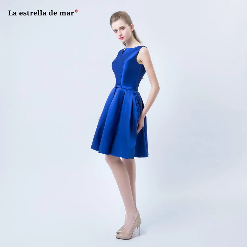 Vestidos de festa para senhoras casamento2019 Новое атласное сексуальное платье с v-образным вырезом трапециевидной формы, ярко-синее, бордовое, зеленое, цвета