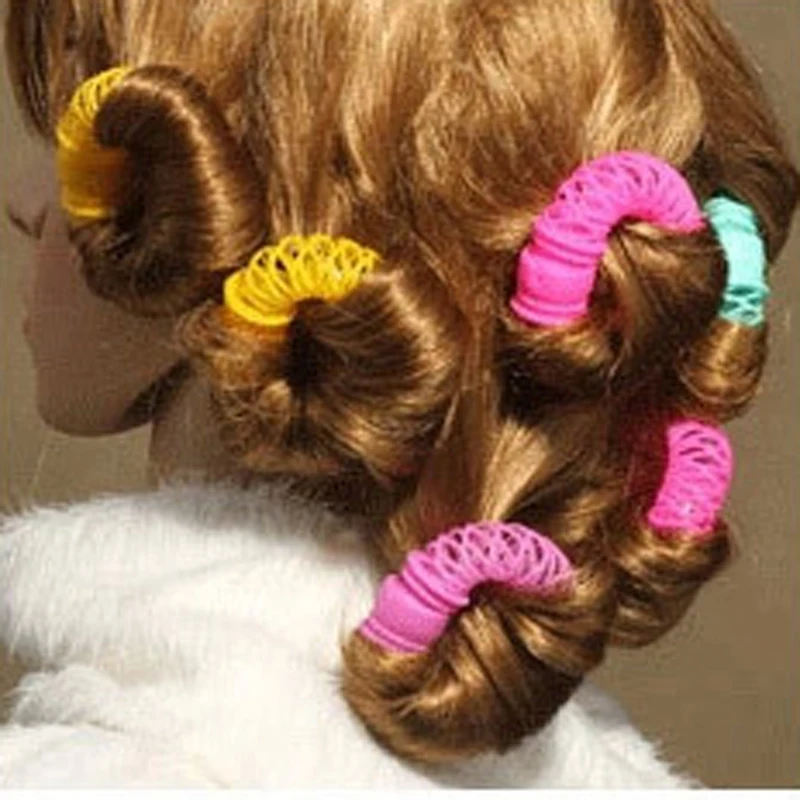 8 Pcs New Magic Donuts Hair Styling Roller Hairdress Magic Bendy Curler