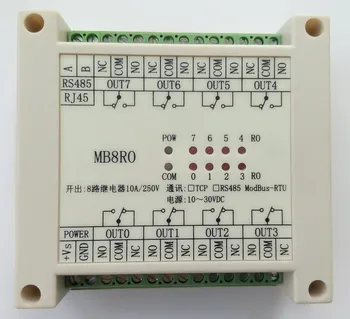 

Switch output module 8 relay output isolation type MODBUS RTU RS485 communication