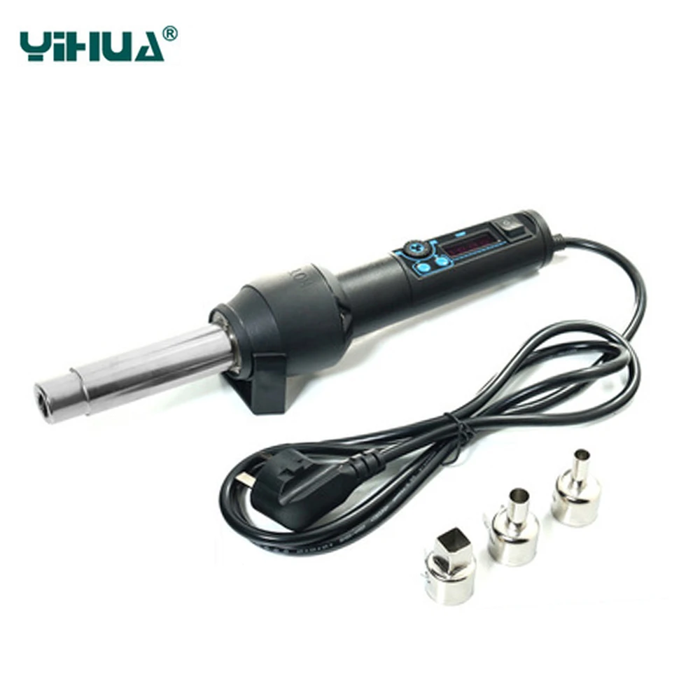 Souffleur /à air chaud 8858 Station de travail en option portable pistolet /à chaleur Outils de soudure avec 3 buses 220V