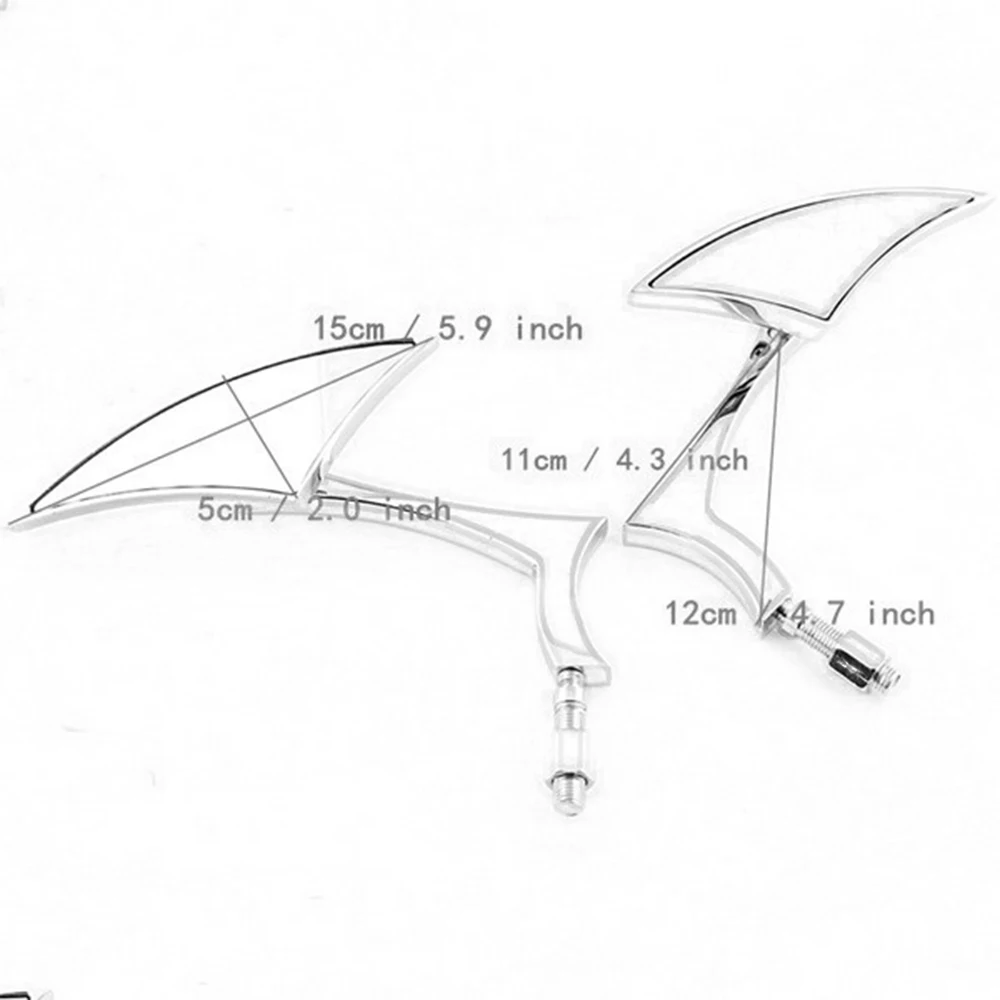Черный мотоцикл копье лезвие пользовательские боковые зеркала M8 M10 Мотокросс заднего вида зеркала Кафе Racer для Harley Chopper Cruiser Honda