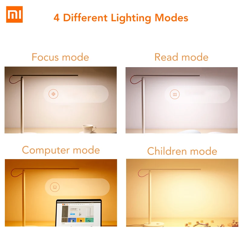  Original Xiaomi Mijia Mi Smart LED Desk Lamp Table Lamp Dimming Reading Light WiFi Enabled Work wit - 32916533870
