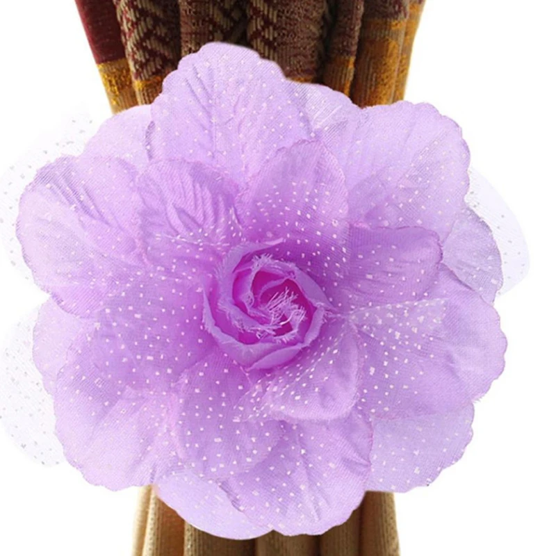 

Flowers Curtain Clip Home Decor Clip Curtain Tieback Living Room Bedroom Curtain Clip-on Tie Backs Holdback Tieback Holder Panel