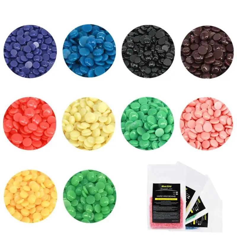 Billige 500g Wachs Bohnen Enthaarung Wachs Pellet Heißer Film Harte Wachs bohnen Weibliche Haar Entfernung Keine Streifen Hard Wax Bead für Körper Haar Entfernung