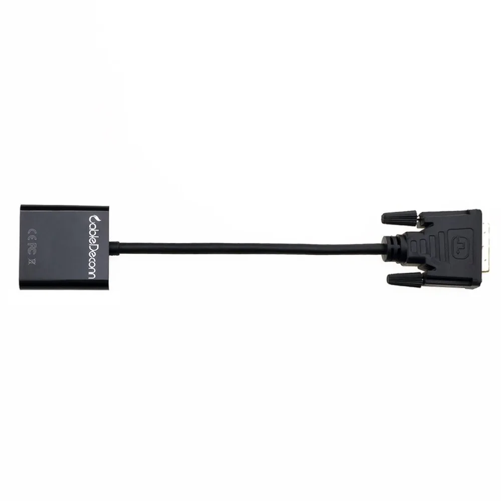 DVI штекер в VGA Женский видео конвертер адаптер DVI 24+ 1 25 Pin DVI-D в VGA Кабель-адаптер для ТВ PS3 PS4 PC дисплей 1080 P видео