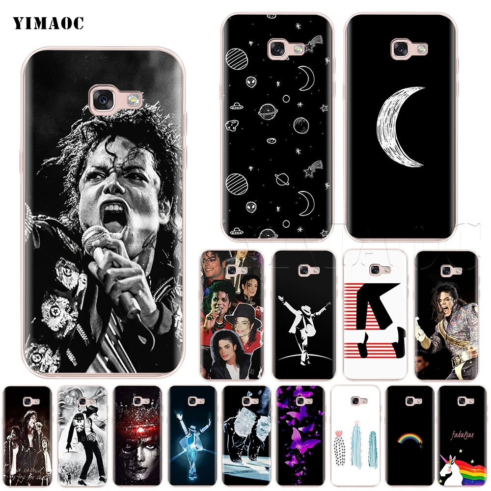 

YIMAOC Michael Jackson King of POP Silicone Case for Samsung Galaxy S7 S8 S9 Edge Plus J3 J5 J7 A5 A6 A8 Note 8 9