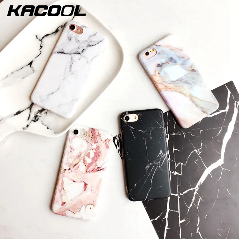 KACOOL Marble Phone Case For iPhone 6s 7 Plus Cases Matte