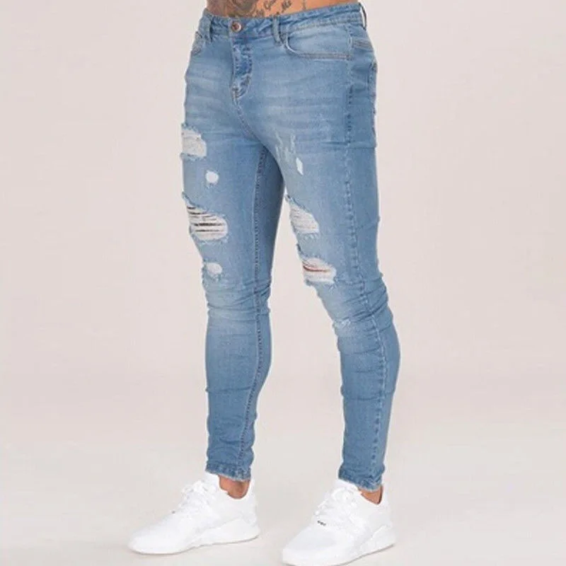 mens jeans with elastic ankles