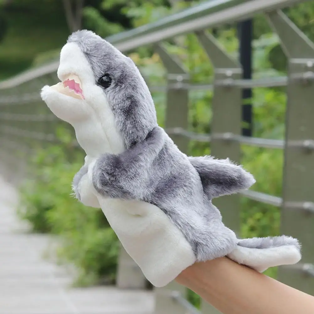 

Cartoon Shark Hand Puppet Cute Hand Toy Parent-Child Interactive Toys Gift Storytelling Prop