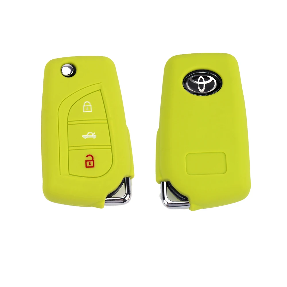Key автомобилей чехол для Toyota Auris Corolla Avensis Verso Yaris Aygo Scion TC IM 2018 2019 силиконовые Auto Remote