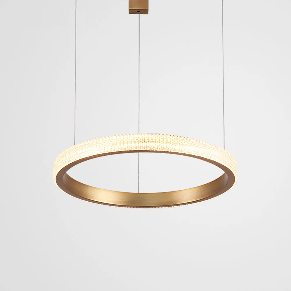 brief design modern LED chandelier lamp aluminum gold chandelier living lighting and projects lights