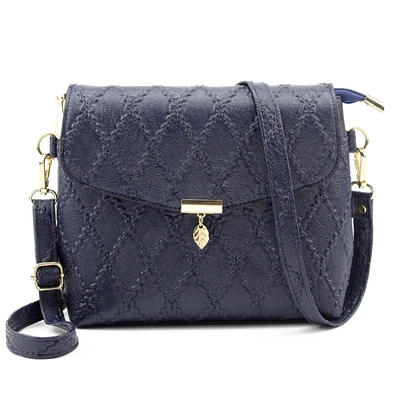 Новые маленькие сумки, женская кожаная мини-сумка на плечо, сумка через плечо, женская сумка-мессенджер, длинный ремень, женский клатч - Цвет: royal blue