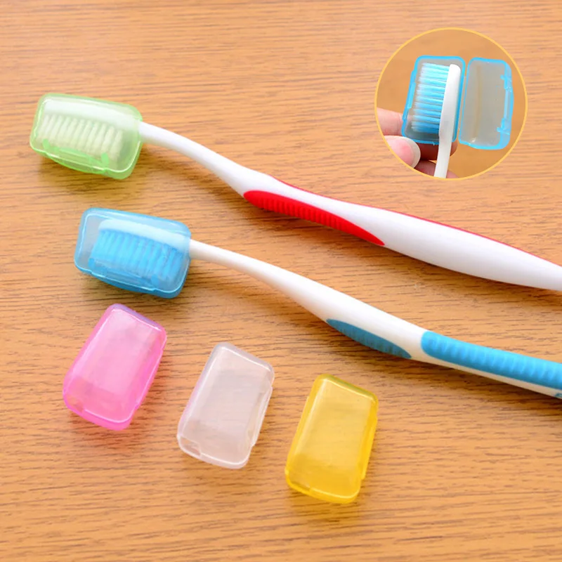 

5 Pcs/Set Portable Travel Toothbrush Head Cover Wash Brush Cap Box Camping Tooth Brush Cleaner Protection Case Bathroom Products