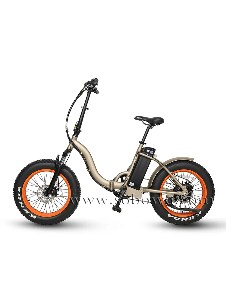 Top 2019 Sobowo SF2 20*4.0inch Fat Tire Aluminum Alloy folding electric bicycle 3