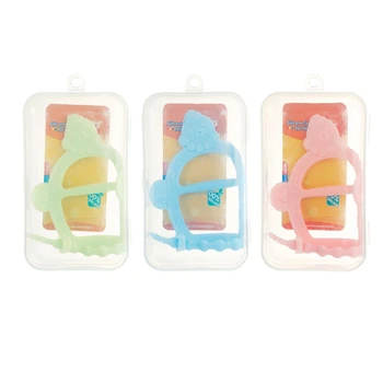 

Cute Lovely Baby Silicone Bear Pattern Wrist Band Teether Training Toys Soft Silicone Baby Chews Molar Stick