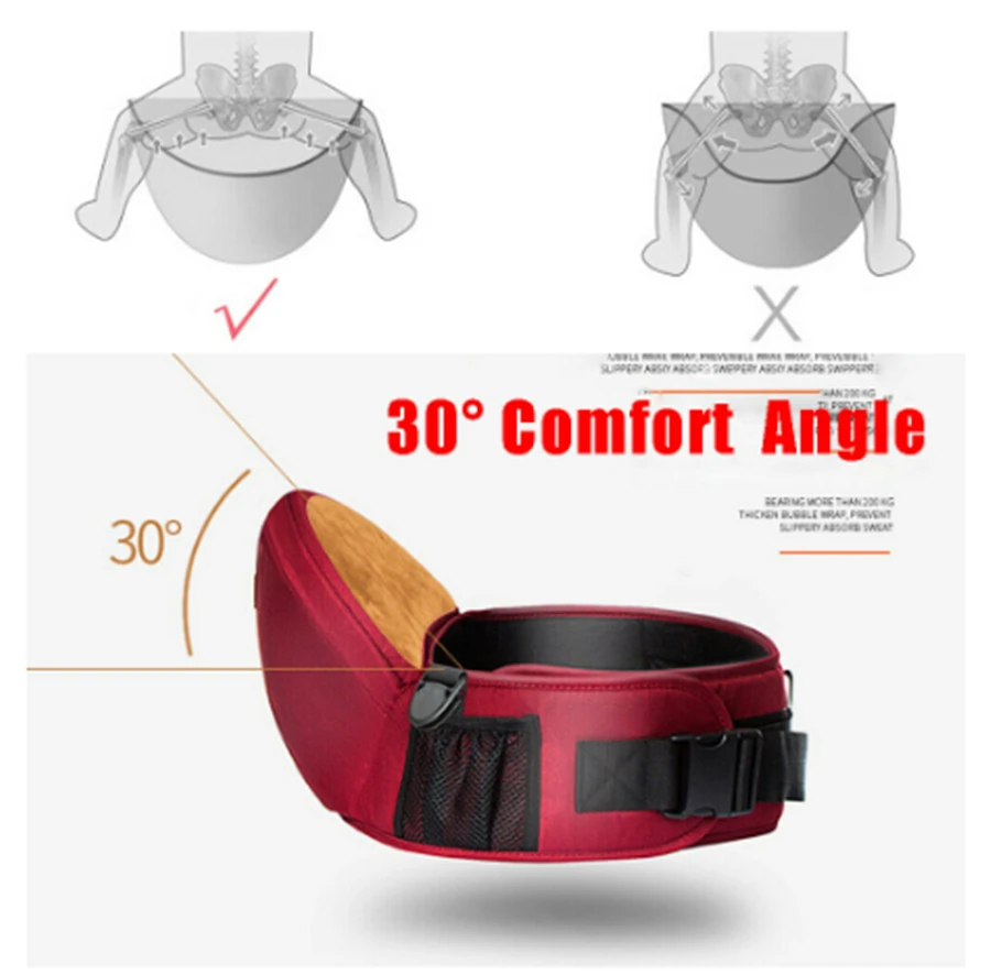 Бренд, переноска для детей, Съемное Сиденье на бедрах, многофункциональная поддержка талии, табурет, ремень, рюкзаки, переноска для детей 0-30 месяцев