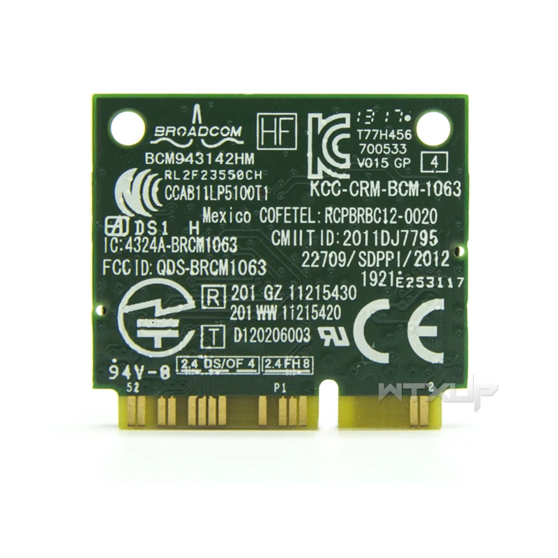 lan card Broadcom BCM943142HM BCM943142 150Mbps Mini PCI-E Wireless Wlan Card 802.11b/g/n WIFI Bluetooth 4.0 PC Adapter wifi card