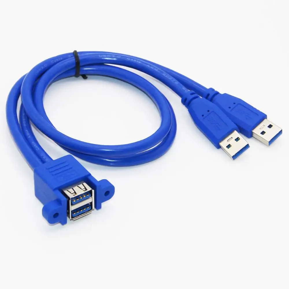 Lballist двойной Удлинительный Кабель USB 3 0 с разъемом папа на два разъема винтовым