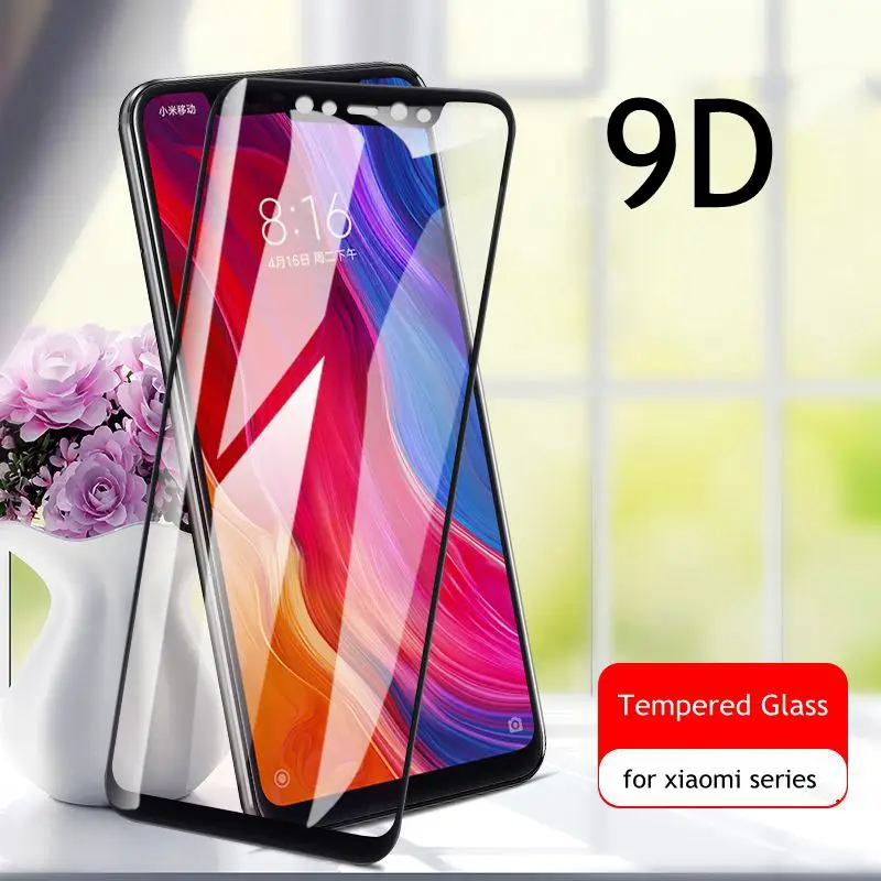 

2pcs/lot 9D Glass Film For Redmi note5 note7 6a pro redmi 5a Transparent Case For Xiaomi 9se Mi9 Mi8 Mi8lite Mi8 discovery Cover