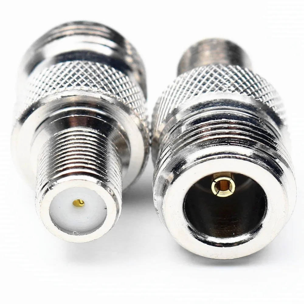 

2PCS F Female Jack to N Female Jack RF Coaxial Adapter Connector English System