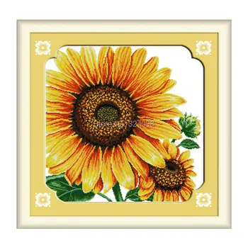 

Wholesale Needlework,Stitch,11CT 14CT Cross Stitch,Sets For Embroidery Kits,Sunflower (1) Counted Cross-Stitching