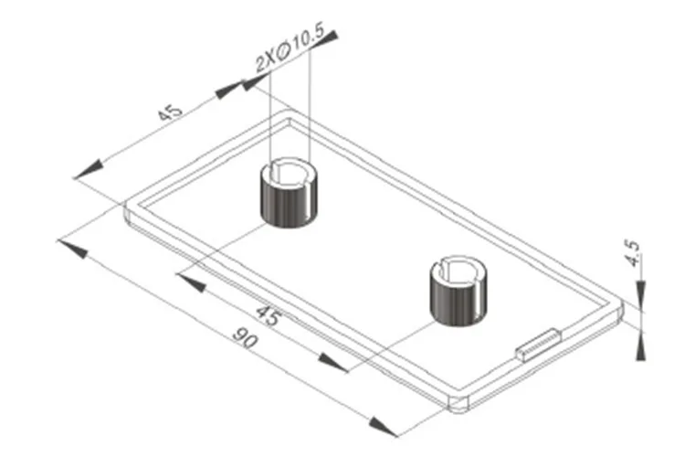 Пластиковая крышка ABS конец for4080/4545/4590/5050/6060/8080/3030R/4040R/4545R серийный алюминиевый профиль Acessories четыре/двойное отверстие