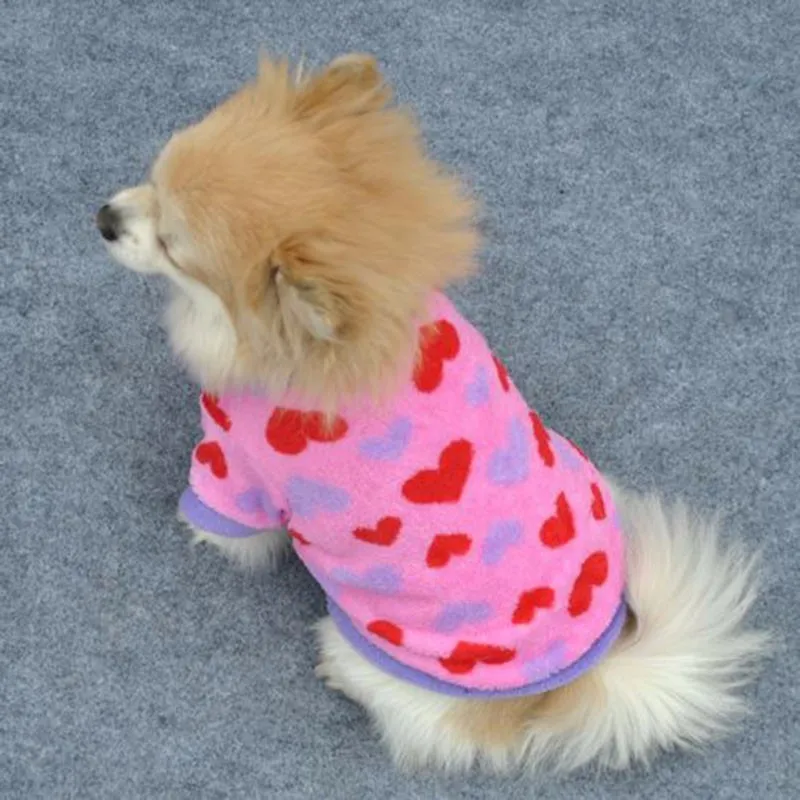 Летняя одежда для собак питомцы собаки щенки кошки пуловер футболка милые сердца костюмы со звездами щенок кошки куртка