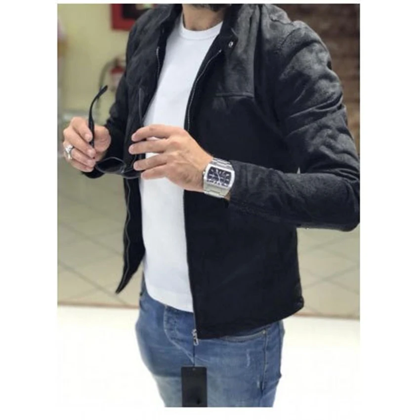 New Arrived Stylish jacket men overcoat Streetwear Men's Jacket Long sleeve men coat outwear Solid Stand Collar Jacket Clothes New Arrived Stylish jacket men overcoat Streetwear Men's Jacket Long sleeve men coat outwear Solid Stand Collar Jacket Clothes