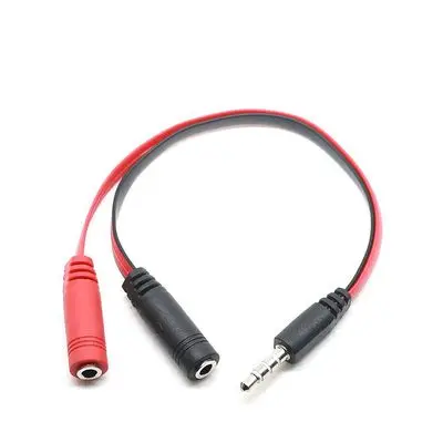 25pcs 3 5 mm Gold Plated Headphone Earphone Audio Cable Micphone Y Splitter Adapter 1 Female to 2 male Connected Cord to Laptop