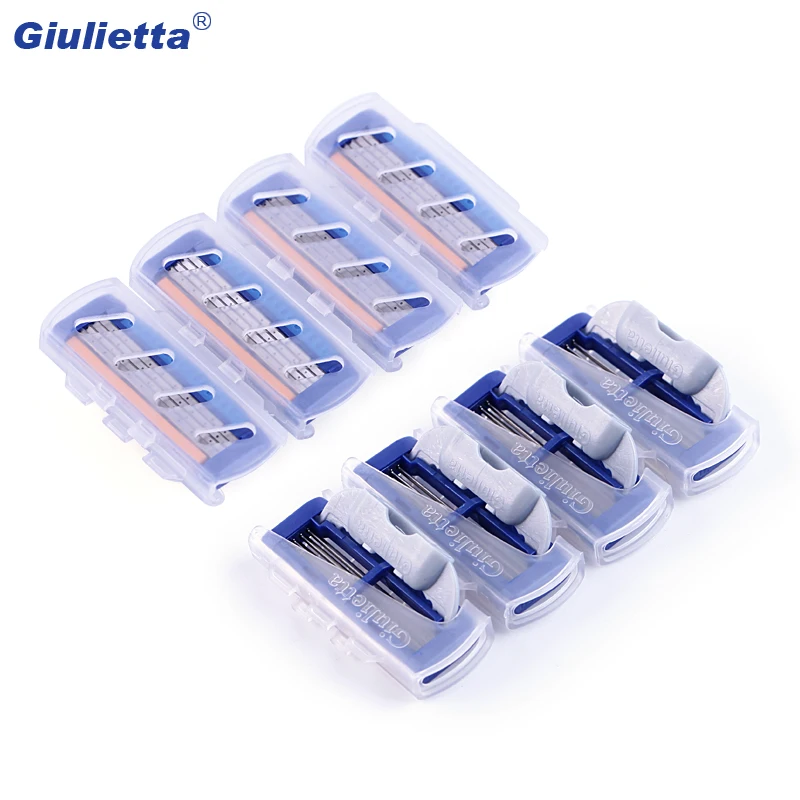 Бритвенные лезвия Giulietta 4 шт. (4 уровня) высококачественные мужские для бритья