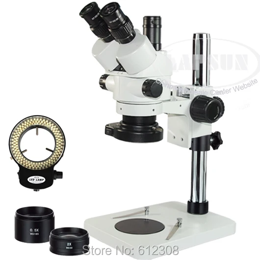 

3.5X-90X Simul-focal Trinocular Industrial Inspection Zoom Stereo Microscope Trinocular with Stand for Digital Eyepiece Camera