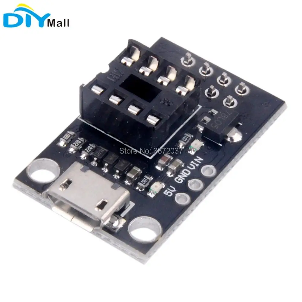 10 шт./лот подключаемый программатор микро usb плата для ATtiny13A ATtiny25 ATtiny45 чип