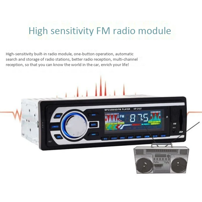 Новинка, 24 В, автомобильный стерео fm-радио, Mp3 аудио плеер, поддержка Bluetooth телефона с Usb/Sd Mmc портом, автомобильная электроника, 1 Din