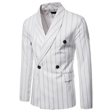 Мужская мода Танец Куртки-блейзеры мужской узор Бизнес дел свадебный этап костюм с длинными рукавами куртки тонкий пальто M-4XL