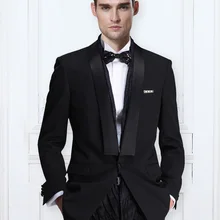 Мужские черные Золото смокинг Для мужчин; Новое поступление 2 шт. Мода Этап одежда молодых Блейзер смокинг Фрак костюм и Мотобрюки Для мужчин S этап одежда u104