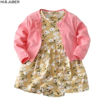 

Baby cotton two-piece spring and summer new baby cotton short-sleeved dress skirt two sets of suits