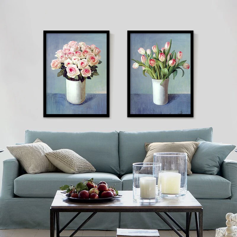 Christmas flower painting koop goedkope christmas flower painting ... Woonkamer kerst decoratie