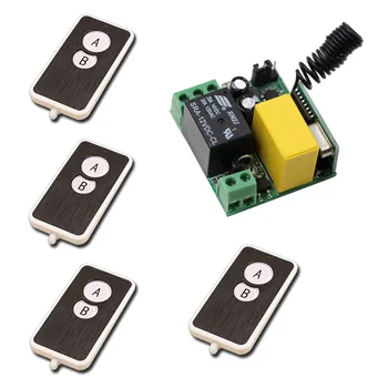 

AC 220V Wireless Remote Control Switch 1CH Relay Module Receiver Transmitter LED Lamp Light Strips Power Remote Control Switch