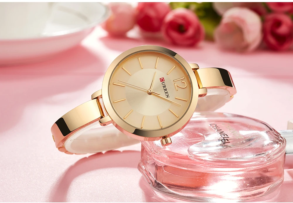 Exquisite Luxury Style Women Watches CURREN Fashion Quartz Ladies Watch Drop Shipping Top Brand Elegant Girl Bracelet Watch