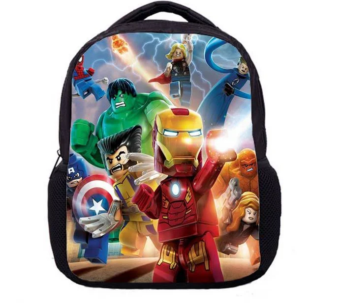 13 дюймов ниндзя Бэтмен рюкзак дети школьные ранцы для мальчиков супер герой школьный детский сад детские сумки - Цвет: 003