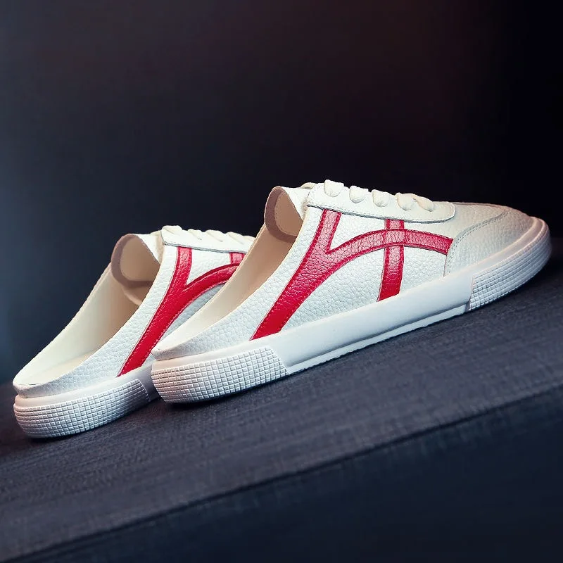 

JINJOE INS Hot Slippers Women Shoes Wear sandals outside New fashion shoes summer Lazy Little White Shoes Half slippers