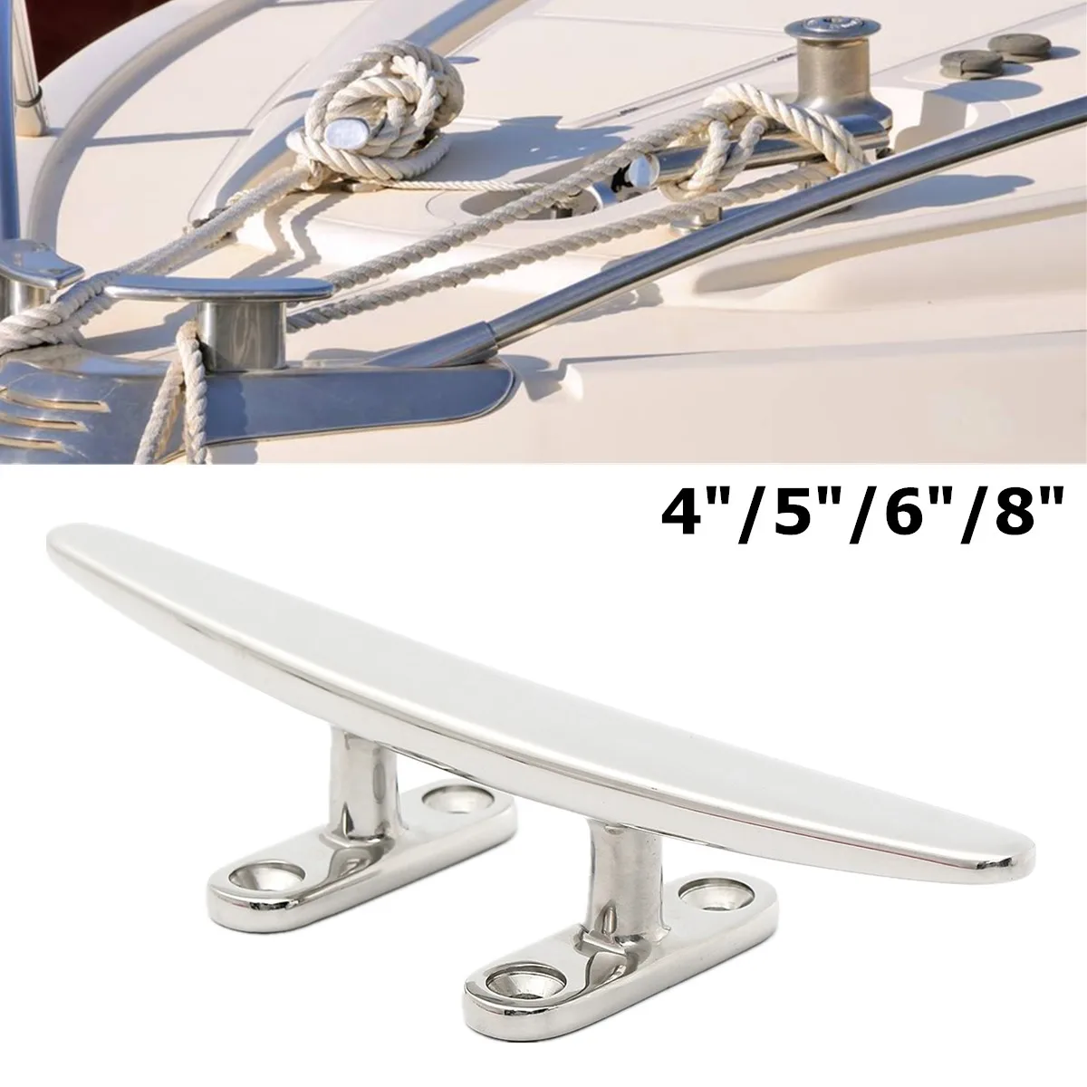 4/5/6/8 дюймов 316 Нержавеющая сталь 4 отверстия, короткие ботинки на плоской подошве планка оборудования для морской катер палубная веревка галстук-бабочка для промышленного использования большие птичники
