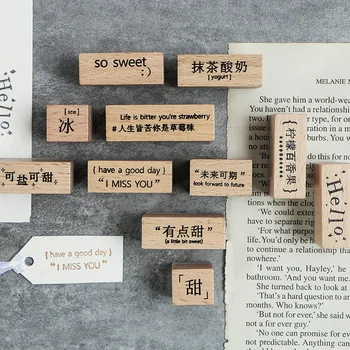 

Retro Character series wood stamp Set DIY craft wooden rubber stamps for scrapbooking stationery scrapbooking standard stamp