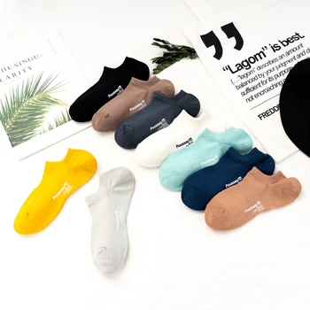 

Unisex Knitting Crew Men Socks 100 Cotton Invisible Slippers Boat Socks Invisible 1 Pair Dropship Suppliers