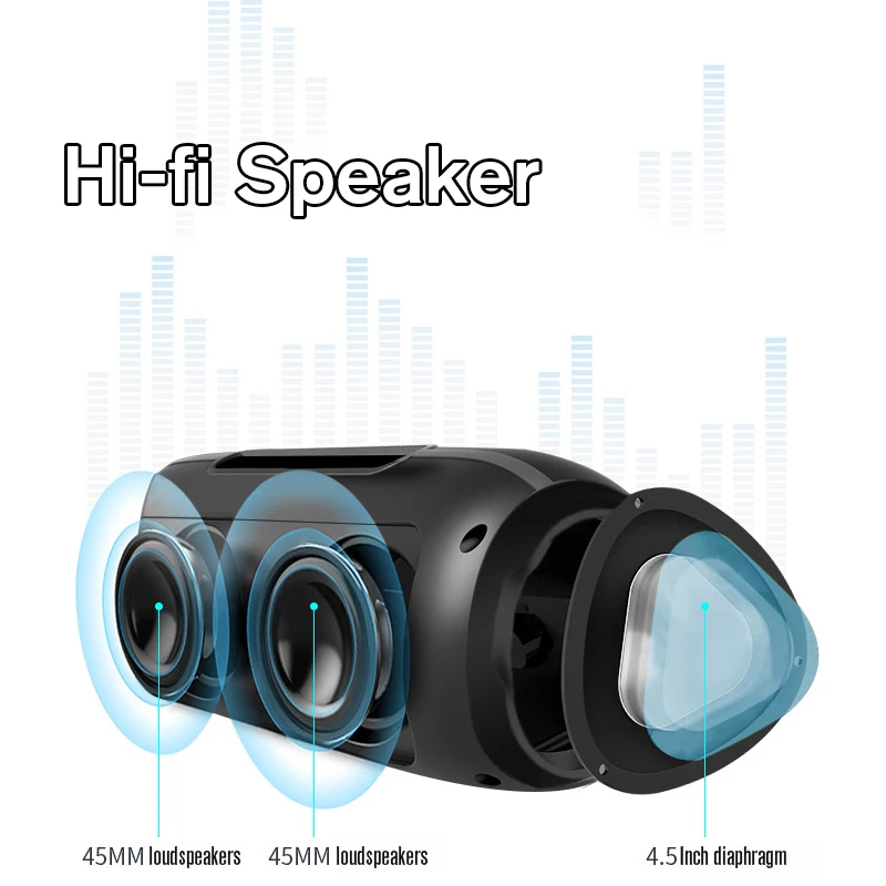 Nby6670 водонепроницаемый Bluetooth динамик 10 Вт Портативный беспроводной громкий 3D